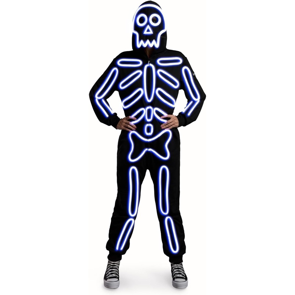 Tipsy Elves Women's LED Light Up Halloween Skeleton Costume Size Medium NEW Tags